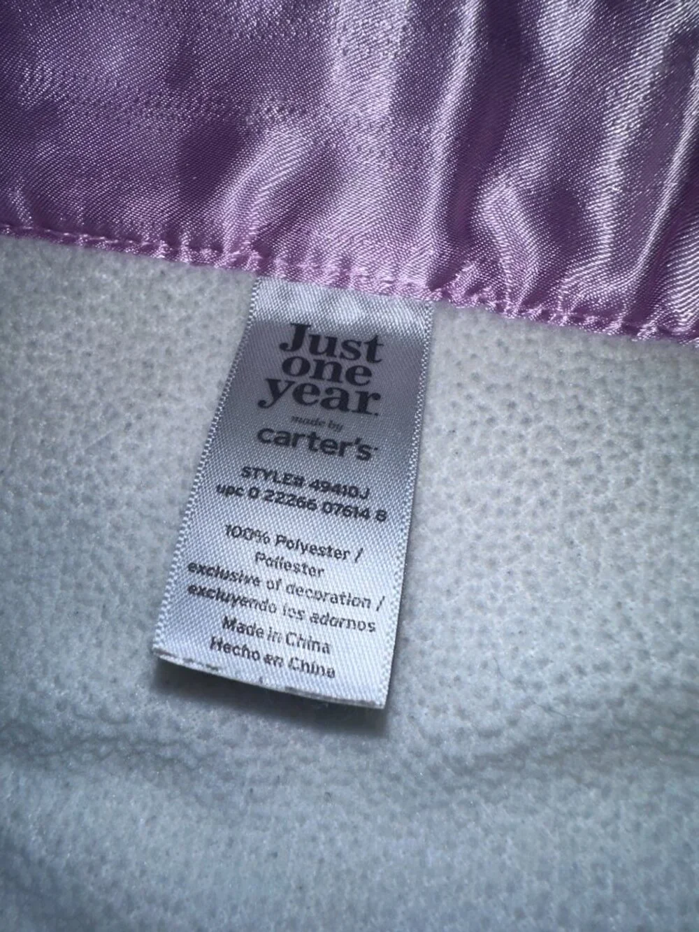 Just One Year You Carters Fleece Baby Blanket Thank Heaven For Little Girls Pink